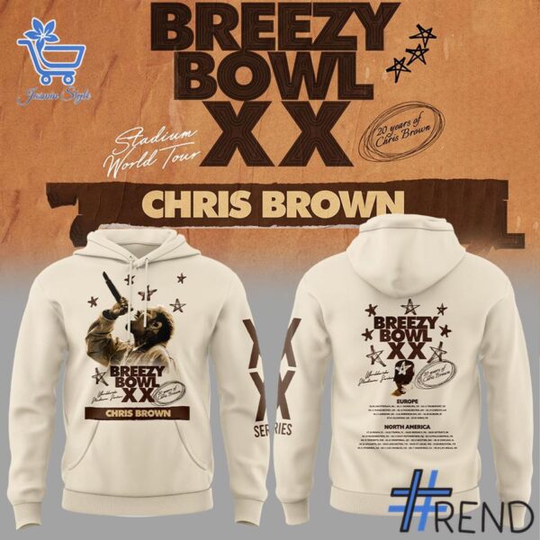 From casual to standout — 4 Chris Brown BREEZY BOWL XX PREGAME T shirt says it all.