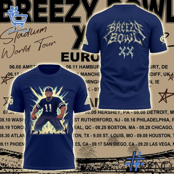 Take every step in comfort with Chris Brown Breezy Bowl XX 2025 Shirt 1 jpg