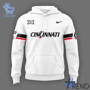 Stylish 5 Cincinnati Bearcats Big 12 Black Pullover Hoodie designed for everyday wear and lasting comfort.