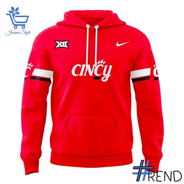 2 Cincinnati Bearcats Football Big 12 Red Hoodie designed with a clean aesthetic for everyday wear