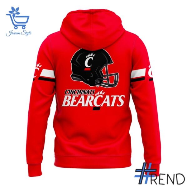 3 Cincinnati Bearcats Football Big 12 Red Hoodie designed with a clean aesthetic for everyday wear