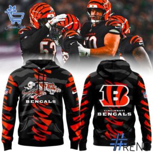 1 Cincinnati Bengals 2025 Hoodie designed with a clean aesthetic for everyday wear