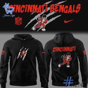 Stylish 1 Cincinnati Bengals Football New Logo Hoodie designed for everyday wear and lasting comfort.