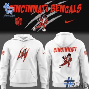 Stylish 2 Cincinnati Bengals Football New Logo Hoodie designed for everyday wear and lasting comfort.