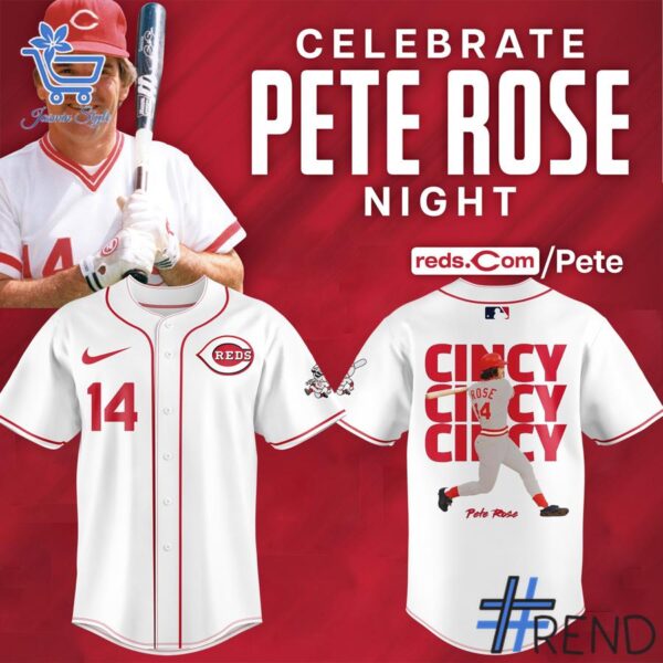 Level up your look with the bold style of 1 Cincinnati Reds 2025 Pete Rose Night Baseball Jersey.