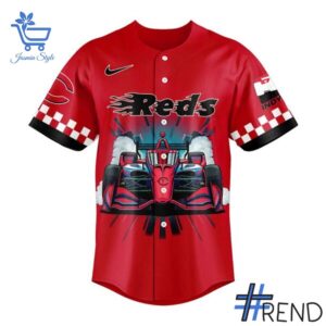 From casual to standout — 2 Cincinnati Reds F1 IndyCar Baseball Jersey says it all.