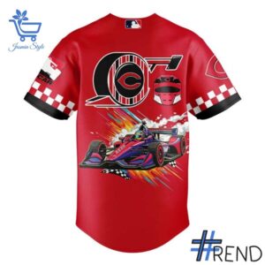 From casual to standout — 3 Cincinnati Reds F1 IndyCar Baseball Jersey says it all.