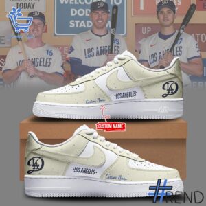 From casual to standout — 1 City Connect Los Angeles Dodgers Nike Air Force 1 says it all.