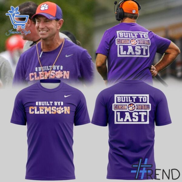Premium Clemson Tigers Build To Last T shirt designed for a modern, versatile style.