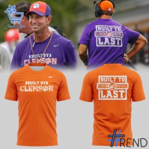Premium Clemson Tigers Build To Last T shirt designed for a modern, versatile style.
