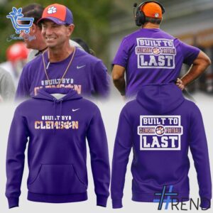 Crafted with care, the Clemson Tigers Build To Last purple Hoodie delivers a versatile look and lasting quality.