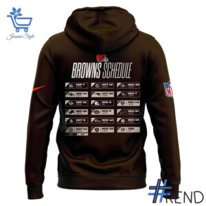 2 Cleveland Browns 2025 Schedule Hoodie designed with a clean aesthetic for everyday wear