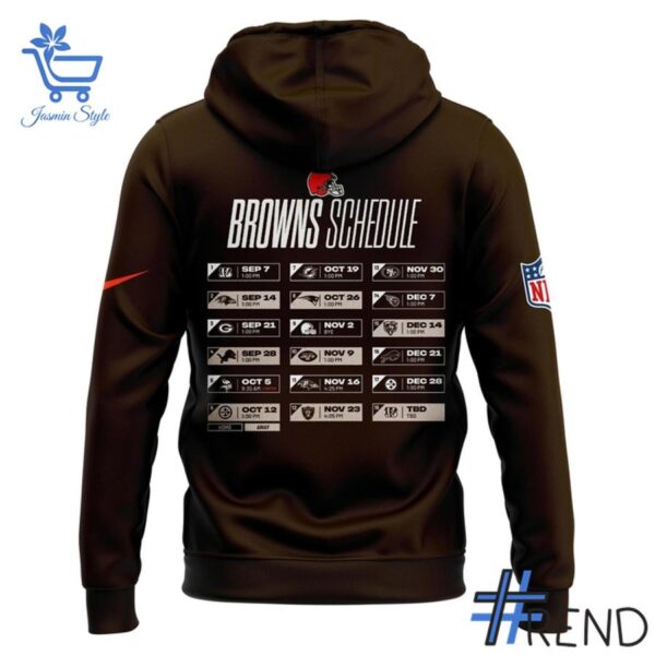 2 Cleveland Browns 2025 Schedule Hoodie designed with a clean aesthetic for everyday wear