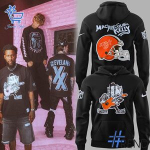 The 2 Cleveland Browns Football x Machine Gun Kelly T shirt brings street-ready confidence to everyday outfits.