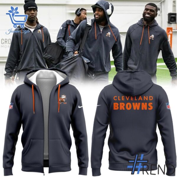 Premium 1 Cleveland Browns Uniform 2025 Zip Hoodie built for comfort and a modern lifestyle