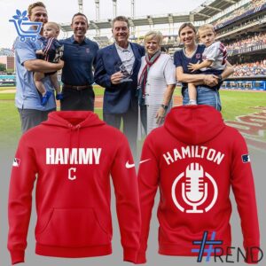 The 2 Cleveland Guardians Hall of Famer Hammy Hoodie brings a timeless classic into today’s style