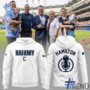 The 3 Cleveland Guardians Hall of Famer Hammy Hoodie brings a timeless classic into today’s style