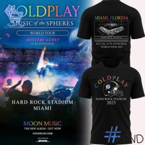 Premium Coldplay Music of the Spheres Miami Dolphins Shirt designed for a modern, versatile style.