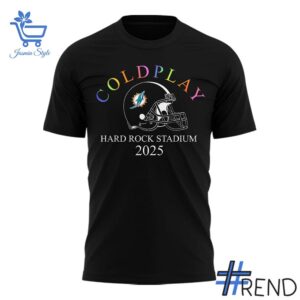 Premium Coldplay Music of the Spheres Miami Dolphins Shirt designed for a modern, versatile style.
