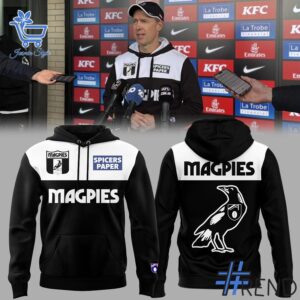 Crafted with care, the Collingwood FC Magpies Coach Craig McRae Hoodie delivers a versatile look and lasting quality.