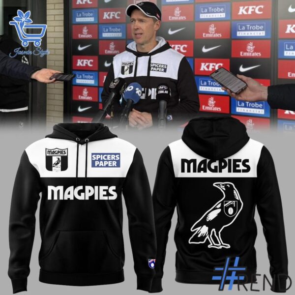 Crafted with care, the Collingwood FC Magpies Coach Craig McRae Hoodie delivers a versatile look and lasting quality.