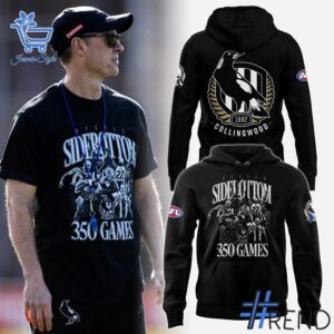 Take every step in comfort with 1 Collingwood Magpies Steele Sidebottom 350 Game Hoodie
