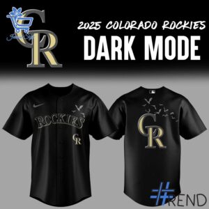 The 1 Colorado Rockies Dark Mode Baseball Jersey brings street-ready confidence to everyday outfits.