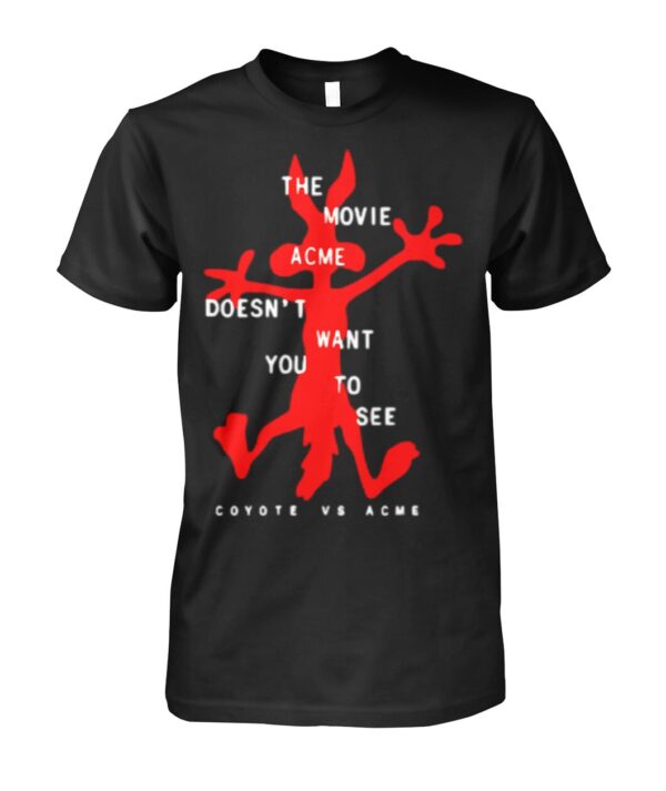 Coyote vs Acme Shirt featuring a bold design for everyday confidence.