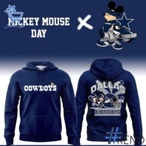 Stylish Dallas Cowboys Mickey Mouse Day House Hoodie designed for everyday wear and lasting comfort.