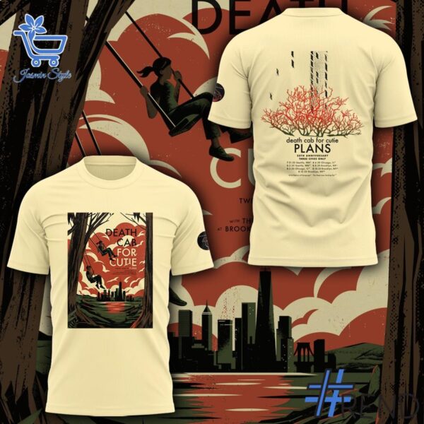 1 Dead Cab for Cutie Tour 2025 Shirt featuring a bold design for everyday confidence.