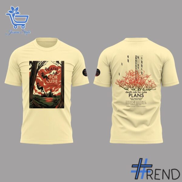 2 Dead Cab for Cutie Tour 2025 Shirt featuring a bold design for everyday confidence.