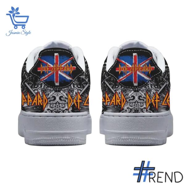 Take every step in comfort with 3 Def Leppard Pour Some Sugar on Me Air Force Shoes