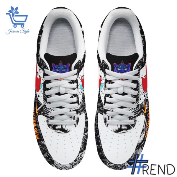 Take every step in comfort with 4 Def Leppard Pour Some Sugar on Me Air Force Shoes