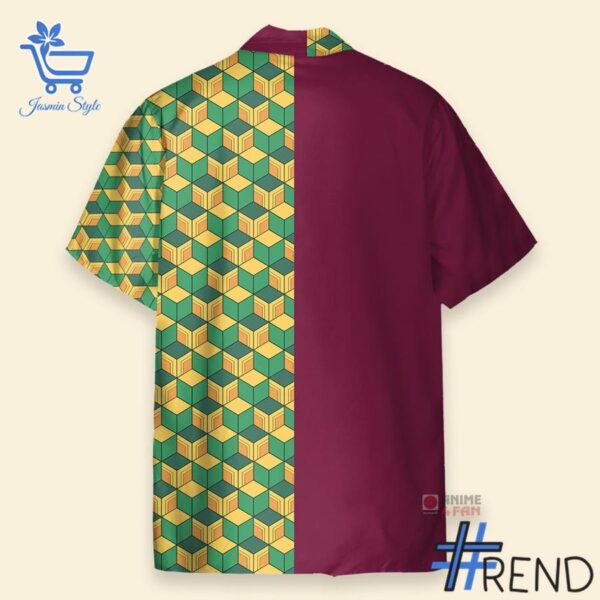 Bold and versatile 3 Demon Slayer Giyu Tomioka Two Half Hawaiian Shirt for any occasion.