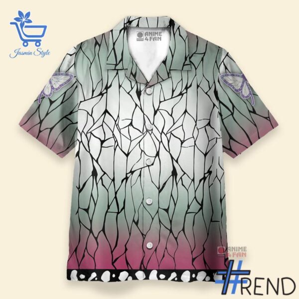 Bold and versatile 2 Demon Slayer Shinobu Kocho Hawaiian Shirt for any occasion.