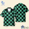 Bold and versatile 1 Demon Slayer Tanjiro Kamado Karo cosplay Hawaiian Shirt for any occasion.