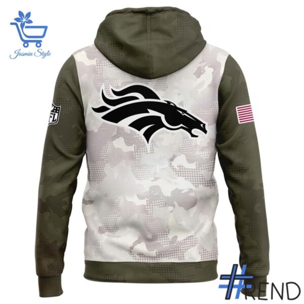3 Denver Broncos 2025 Armed Forces Day Hoodie featuring a bold design for everyday confidence.