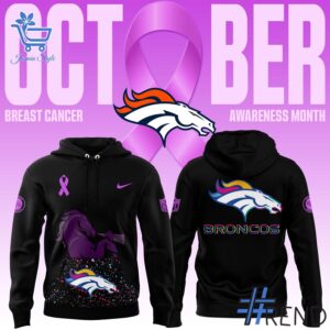 The 1 Denver Broncos 2025 NFL Crucial Catch Breast Cancer Hoodie brings street-ready confidence to everyday outfits.