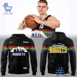 Take every step in comfort with 1 Denver Nuggets black Hoodie