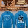 Stylish 1 Detroit Lions Chris Brown Breezy Bowl XX Tour Hoodie designed for everyday wear and lasting comfort.
