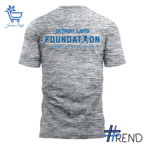 Stylish 3 Detroit Lions Foudation grey T Shirt designed for everyday wear and lasting comfort.