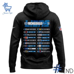 Crafted with care, the Detroit Lions Schedule Zip Hoodie delivers a versatile look and lasting quality.