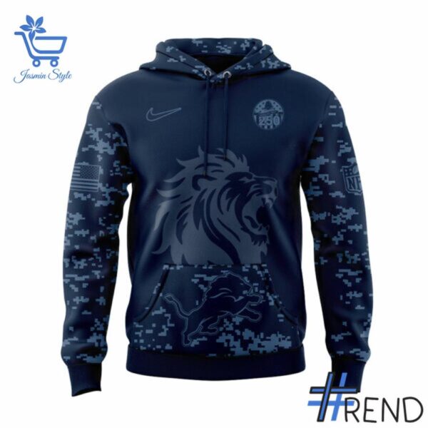 The 2 Detroit Lions US Navy 250th Celebration Hoodie brings a timeless classic into today’s style