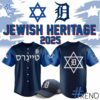 Layered outfit featuring 1 Detroit Tigers Jewish Heritage night 2025 Jersey as the key piece