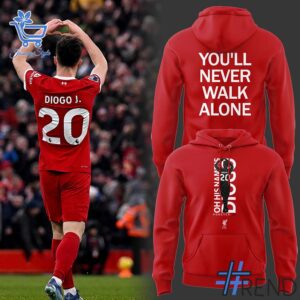 1 Diogo Jota Liverpool You'll never walk alone Hoodie designed with a clean aesthetic for everyday wear
