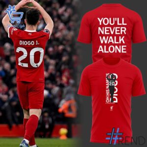 2 Diogo Jota Liverpool You'll never walk alone Hoodie designed with a clean aesthetic for everyday wear