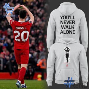 3 Diogo Jota Liverpool You'll never walk alone Hoodie designed with a clean aesthetic for everyday wear