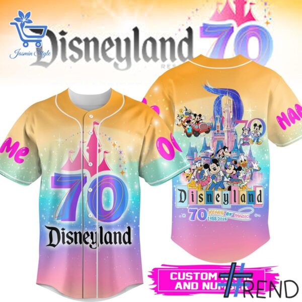 Premium 1 Disneyland 70 years of magic Baseball Jersey built for comfort and a modern lifestyle