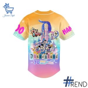 Premium 3 Disneyland 70 years of magic Baseball Jersey built for comfort and a modern lifestyle