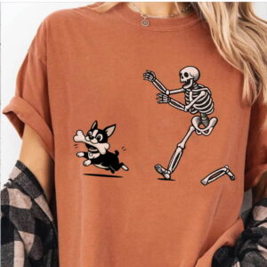 Dog Skeleton T Shirt featuring a bold design for everyday confidence.